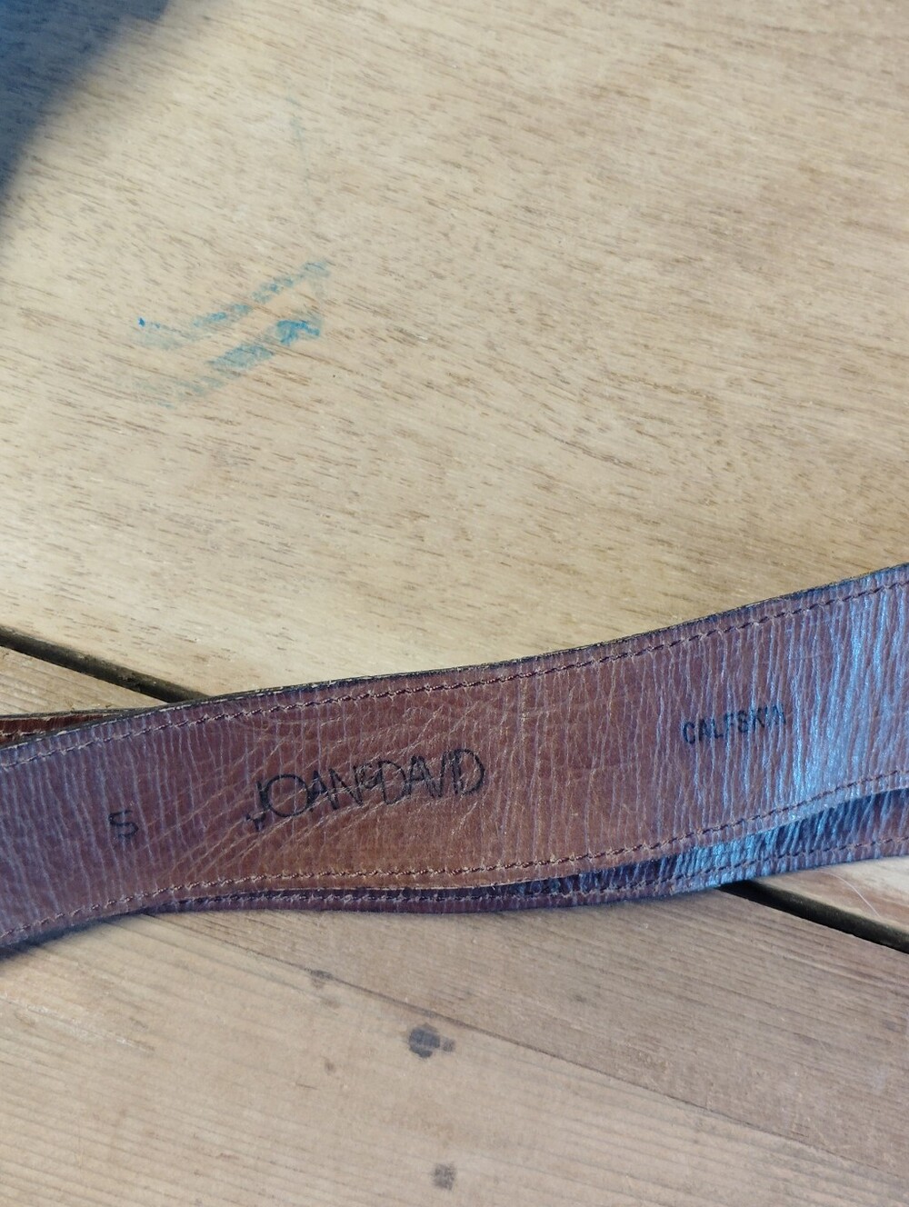 Wide Double Split Strap Brown Calf Skin leather Belt Western Boho Cincher Small - Picture 13 of 13